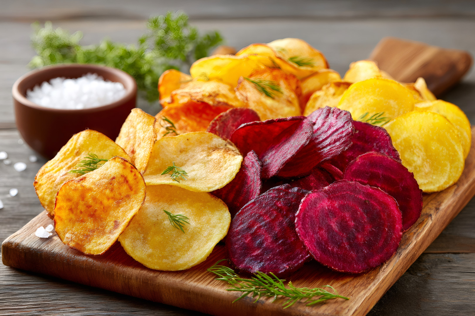 A hagyományos nasiknak vannak egészségesebb alternatívái is, ilyen például a cékla csipsz.